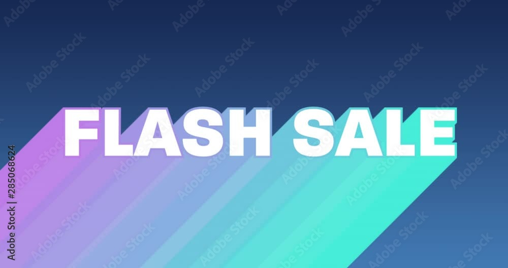 Flash sale graphic with colourful trails on dark blue background Flash sale graphic with colourful trails on dark blue background