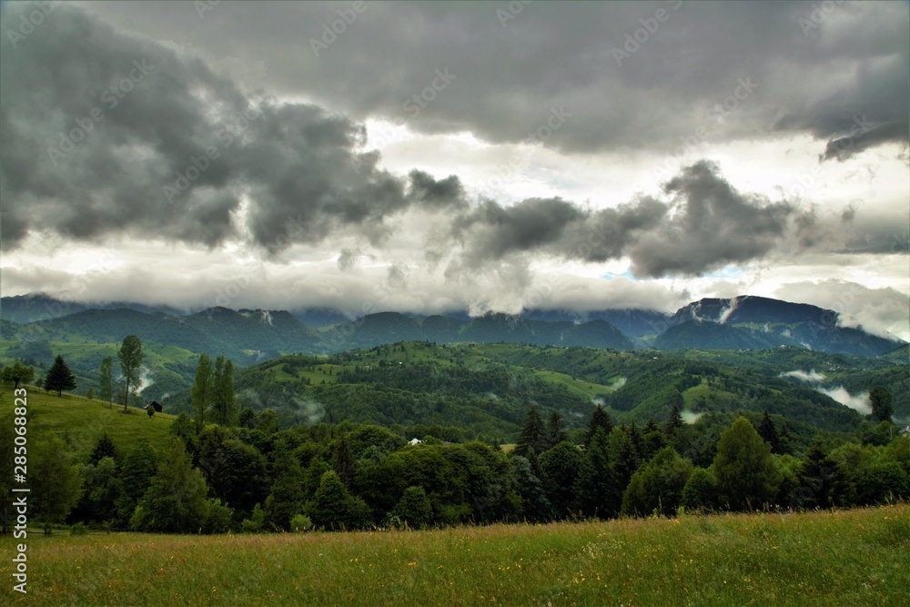 landscape in the Bucegi mountains after the rain landscape in the Bucegi mountains after the rain