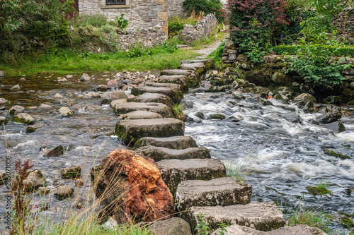 Hikking between Langcliffe and Stainforth in the Yorkshire Dales National Park passing Catrigg Force photo