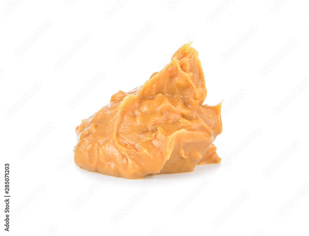 peanut butter on white background peanut butter on white background
