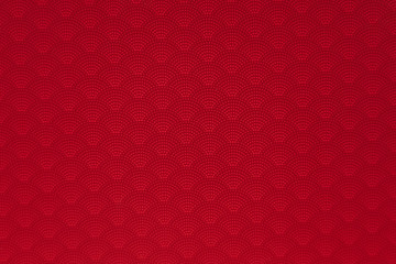 background of red japanese dotted style wave pattern teture