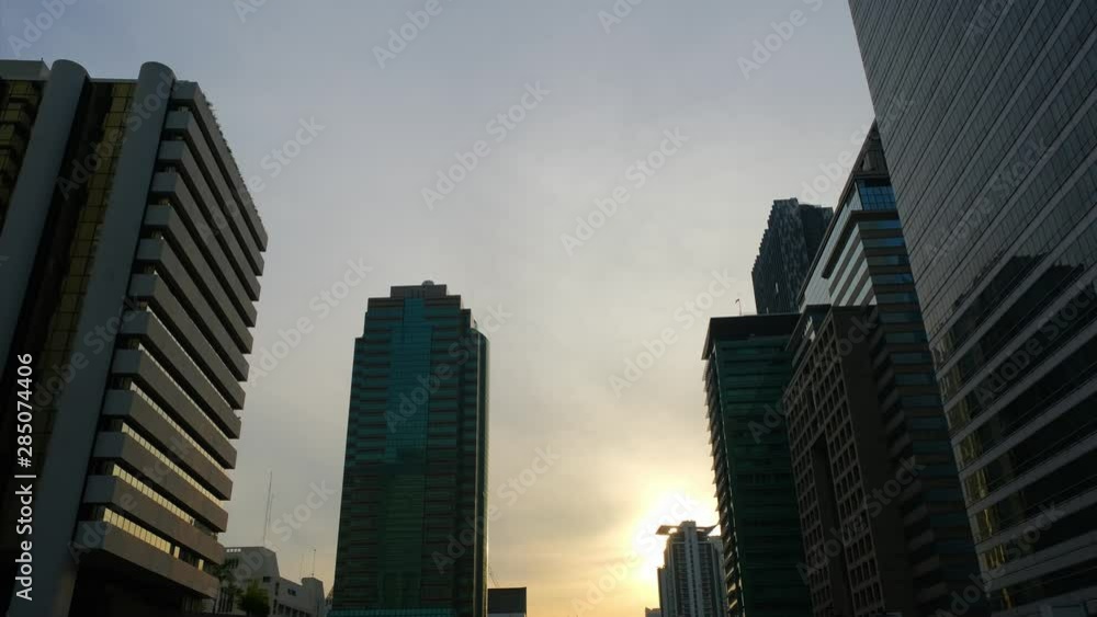 4K Time lapse, View of Bangkok buildings, Bangkok city downtown, Bangkok , Thailand 4K Time lapse, View of Bangkok buildings, Bangkok city downtown, Bangkok , Thailand