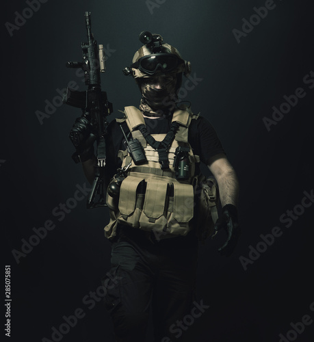 Fotografie, Tablou special forces soldier , military concept