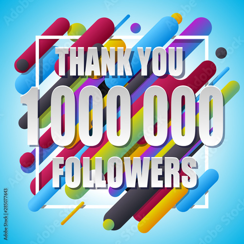 Thank You 1000000 followers banner