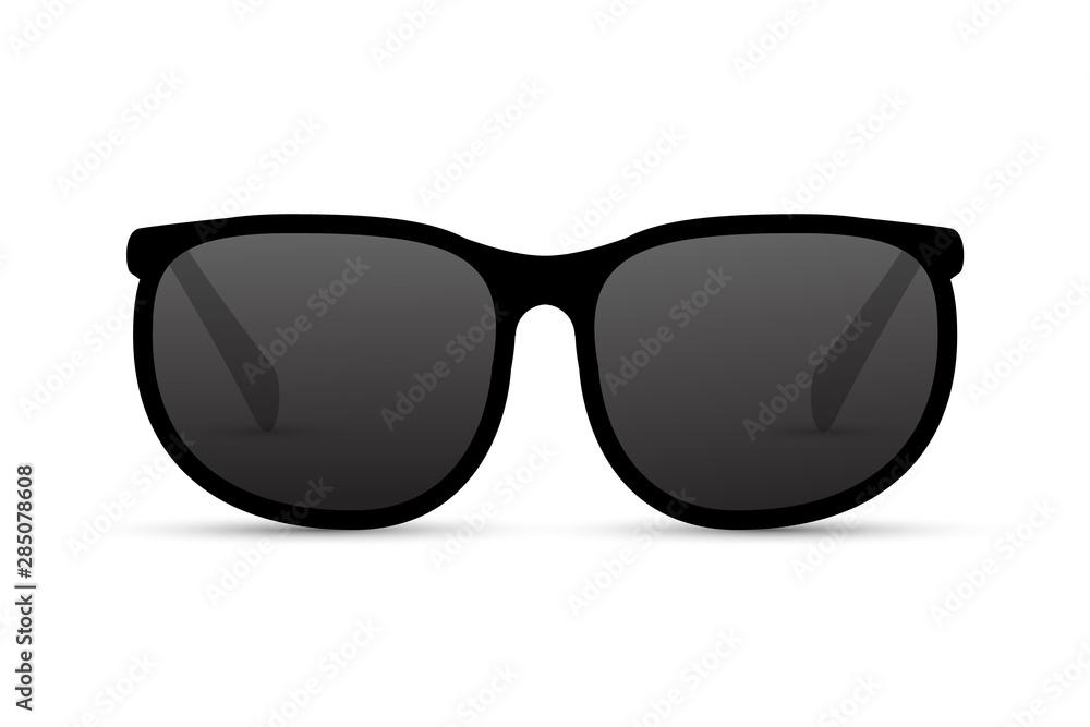 Sun glasses isolated summer illustration. Sunglasses beach cool fashion eyewear