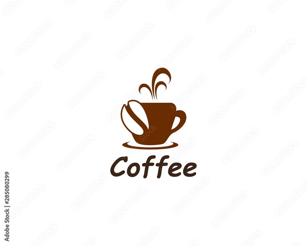 Obraz premium Coffee cup Logo Template vector icon design