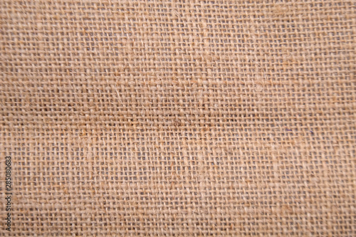 close up brown natural burlap texture background