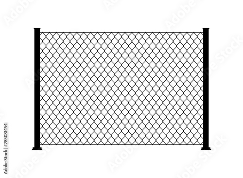 Fence wire metal chain link. Mesh steel net texture fence cage grid wall
