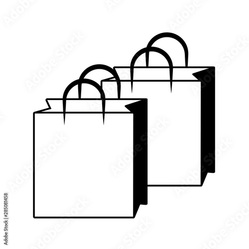shopping bags cartoon