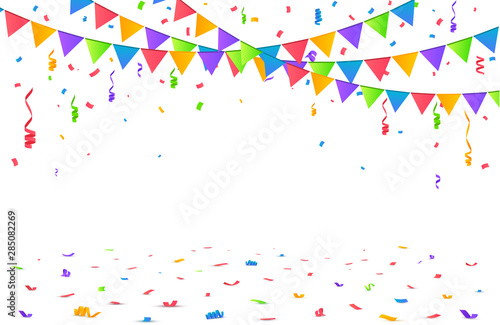 Confetti Vector Background
