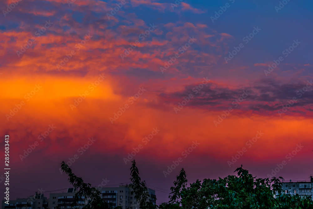 Fototapeta premium burning clouds