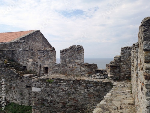 The Byzantine castle in Kavala old city,Greece.