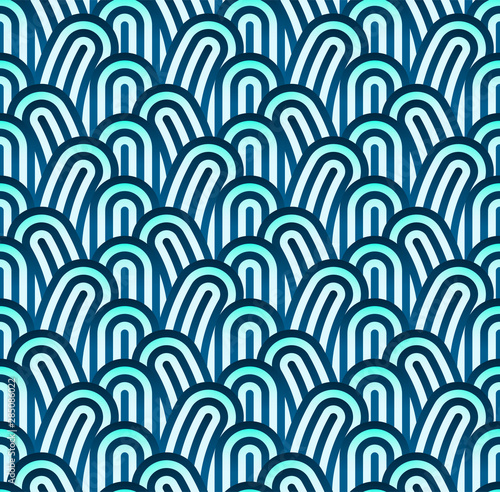 Seamless blue background wi...