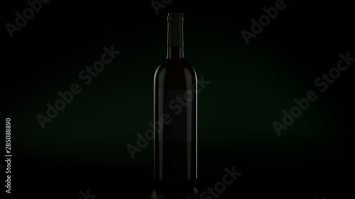 Wine Bottle Mockup  background  3d quality render