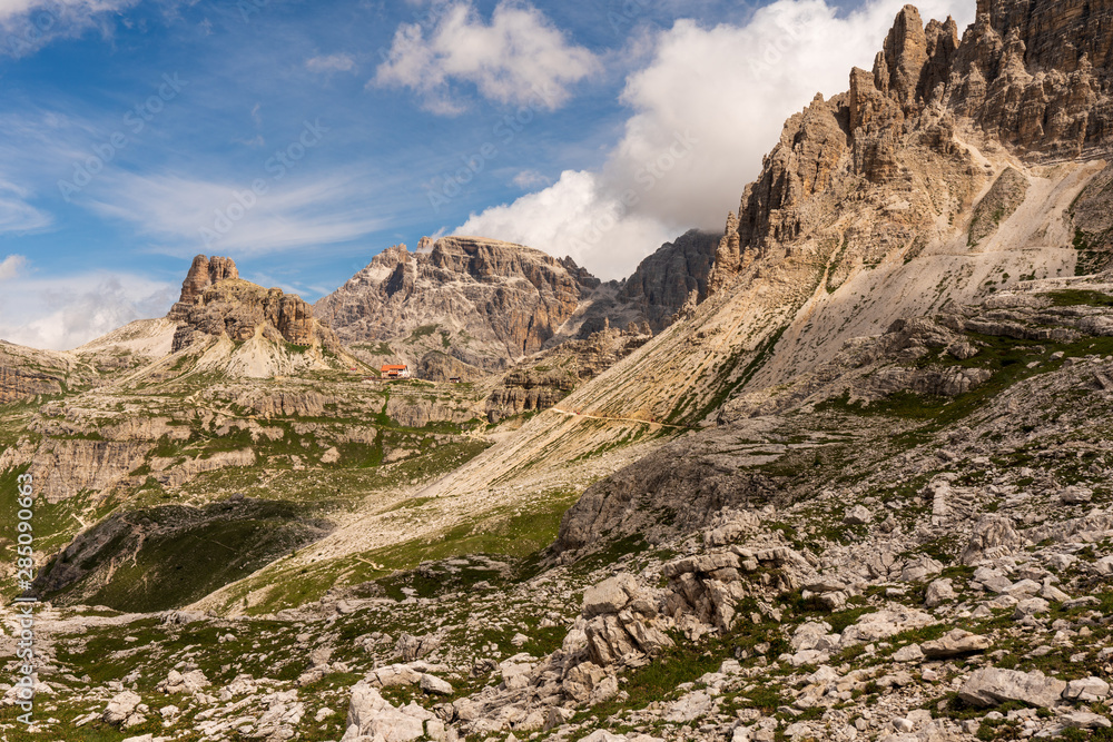 Sextner Dolomiten bei den drei Zinnen in Italien