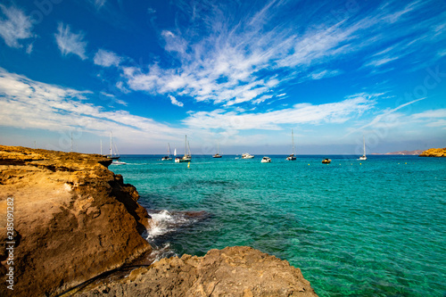 Cala Tarida one place from Island Ibiza photo