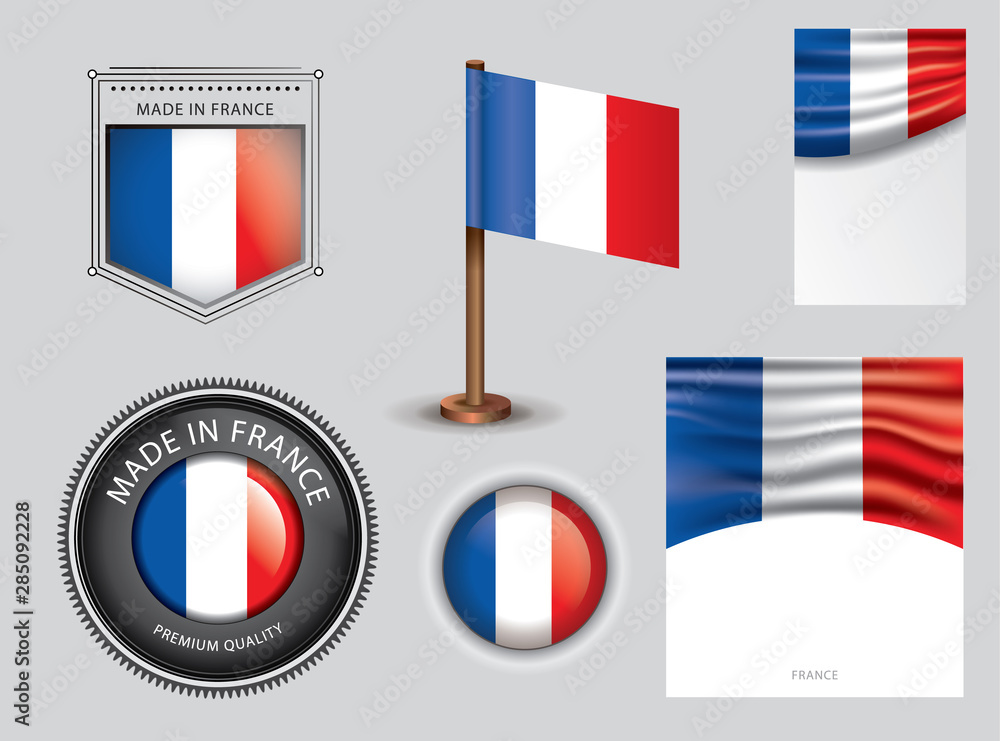 Made in France seal, French flag and color --Vector Art-- Made in France seal, French flag and color --Vector Art--