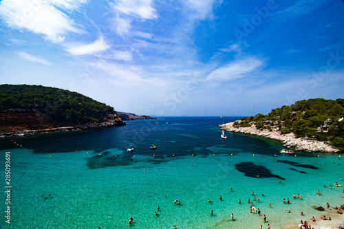 Cala Salada one paradise from Island Ibiza-Spain