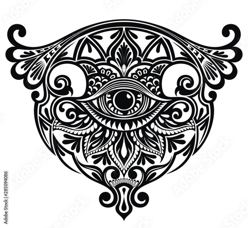 Decorative magic eye of providence