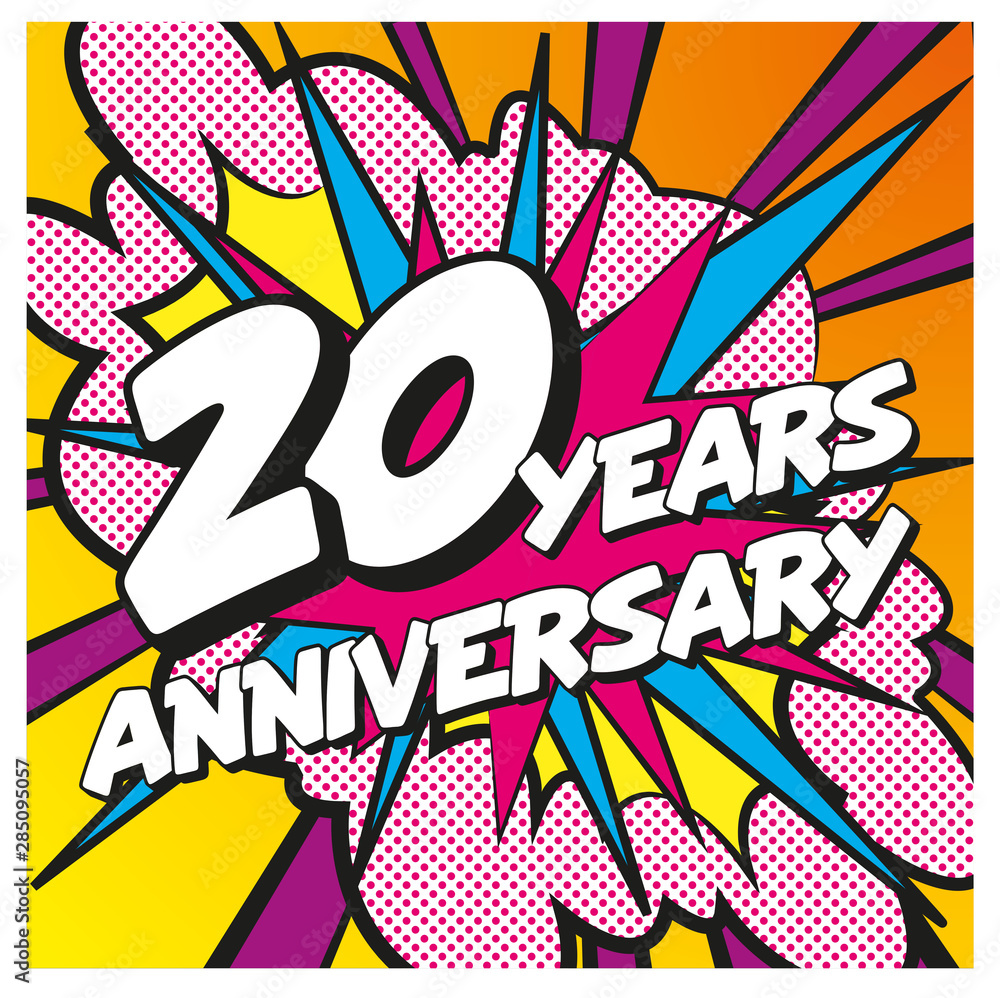 Carte Happy Birthday 20 years Carte Happy Birthday 20 years
