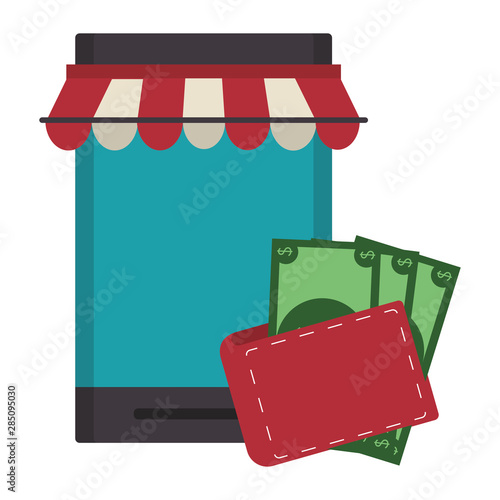 delivery commerce online sales cartoon