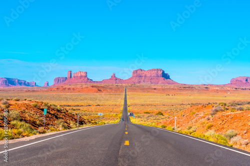 The Monument Valley road, the famous place where they filmed the Forrest Gum movie. Utah