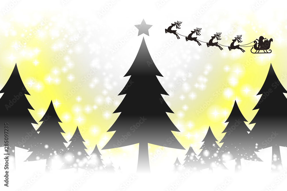 Obraz premium #Background #wallpaper #Vector #free #christmas #Xmas merry christmas,eve,fir tree,message,greeting card,santa claus,gift,white snowflakes,winter,event,party クリスマスカード,コピースペース,冬のイベント,無料,宣伝広告ポスター