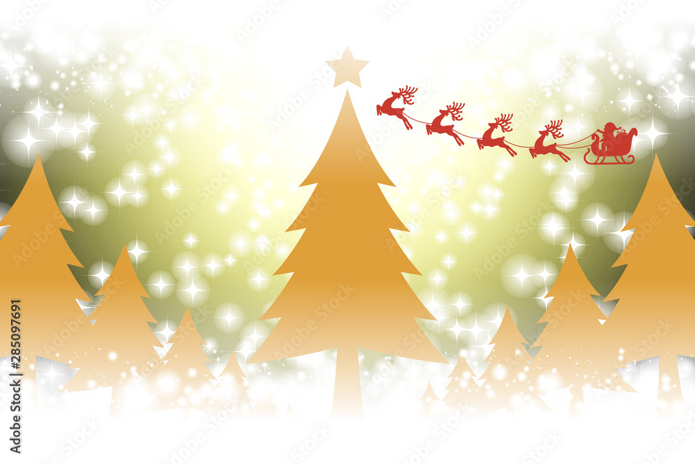 Background Wallpaper Vector Free Christmas Xmas Merry Christmas Eve Fir Tree Message Greeting Card Santa Claus Gift White Snowflakes Winter Event Party クリスマスカード メッセージカード 無料素材 光 キラキラ イベント Stock ベクター Adobe Stock