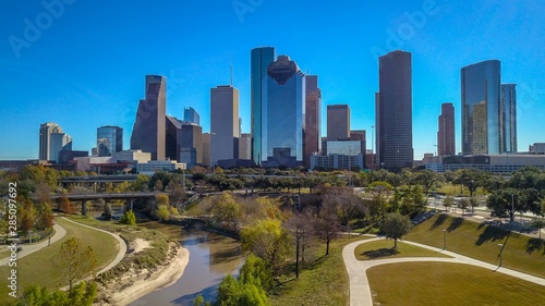 view of City of Houston skyline 