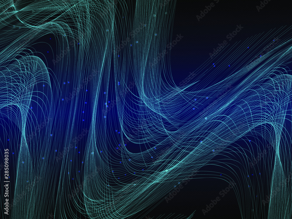 Naklejka premium EPS 10 vector. Futuristic colorful background. Backdrop with lines and waves.