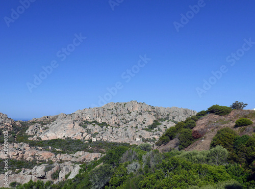 bei panorami estivi de l'isola de La maddalena, tra verde, rocce e mare limpido