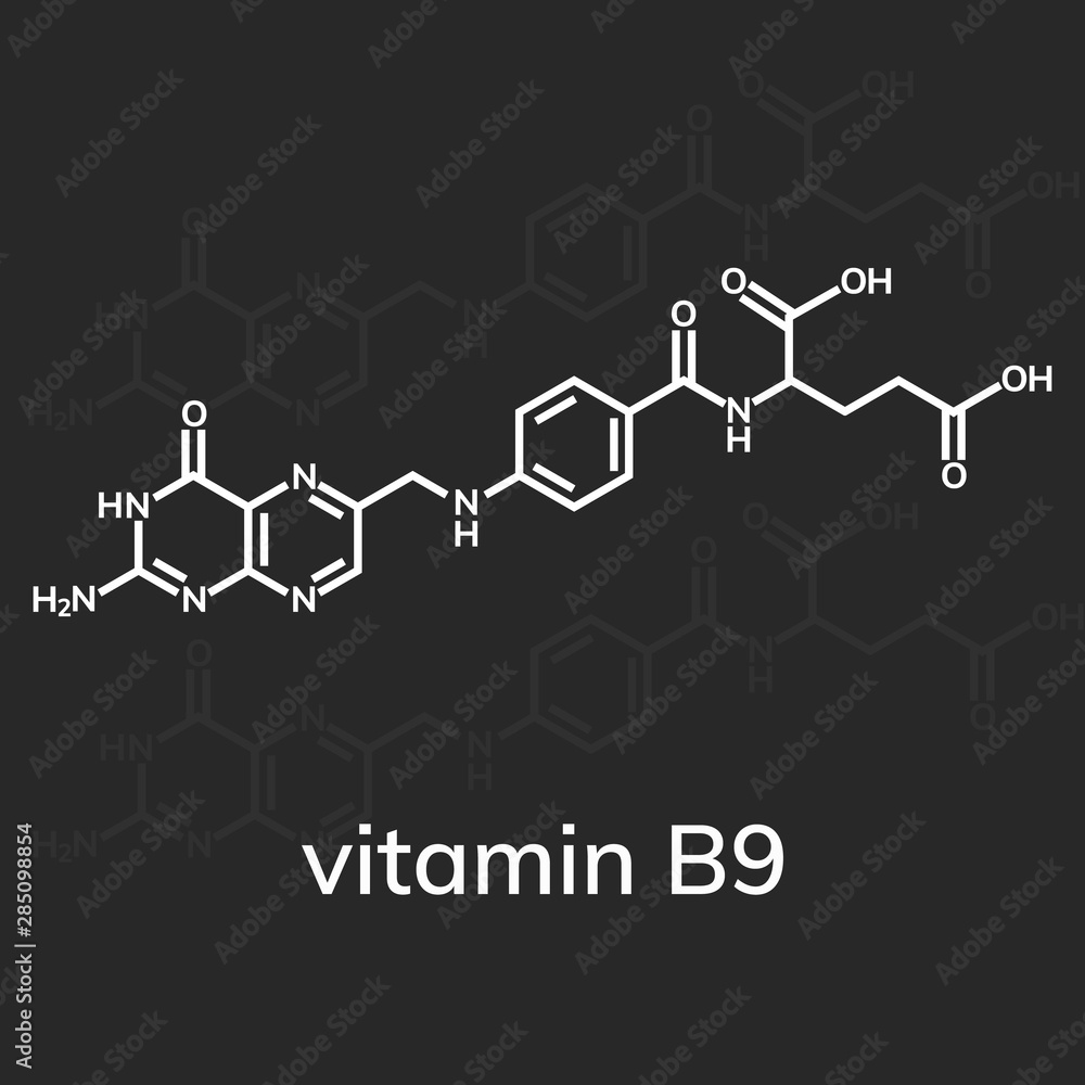 Folic acid or vitamin b9 chemical formula Folic acid or vitamin b9 chemical formula