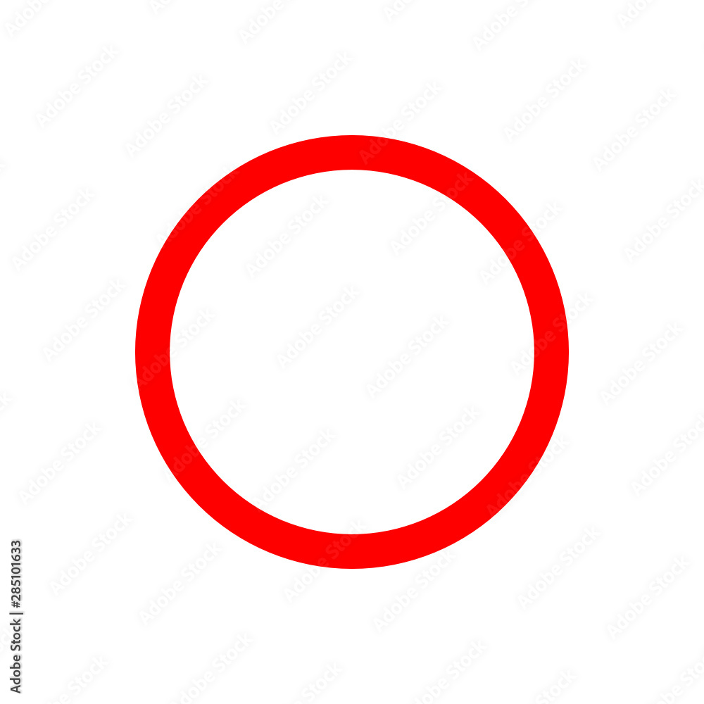 red circe sign icon traffic ban vector red circe sign icon traffic ban vector