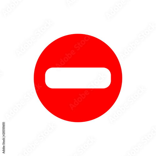 red circe sign icon no entry vector