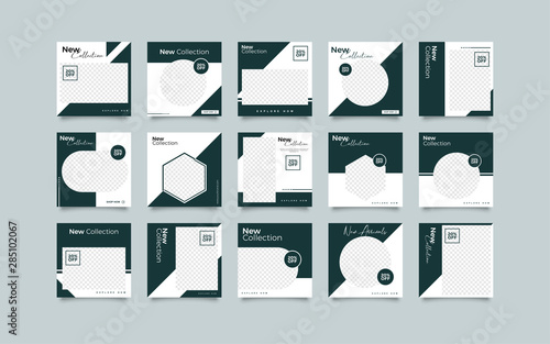 Modern promotion square web banner for social media post template. Elegant sale and discount promo backgrounds fo digital marketing