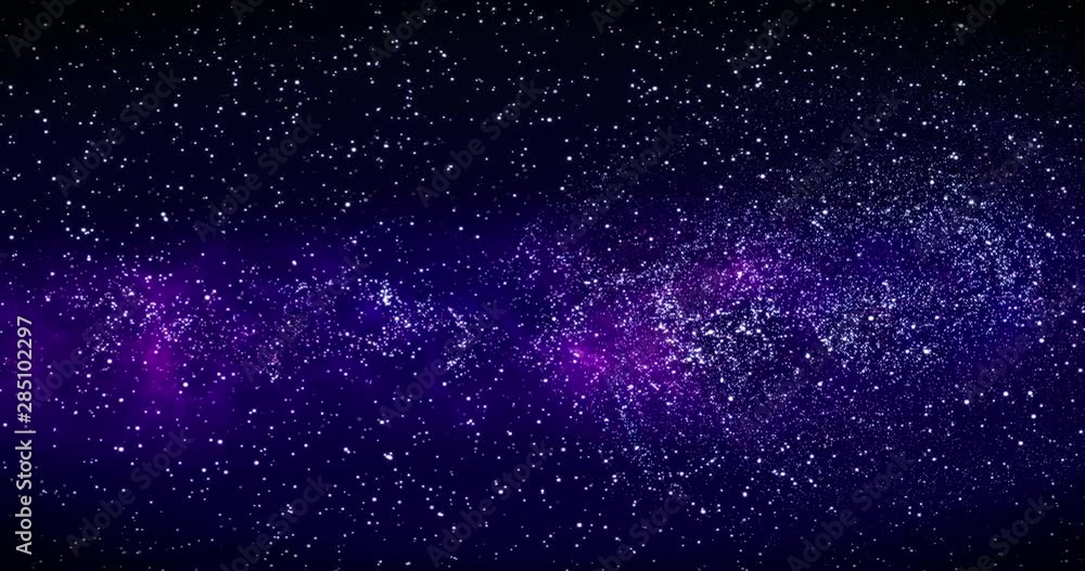 Galaxy in Deep Space. Spiral galaxy, animation of Milky Way. Flying through star fields and nebulas in space, revealing a spinning spiral galaxy, 3D rendering Galaxy in Deep Space. Spiral galaxy, animation of Milky Way. Flying through star fields and nebulas in space, revealing a spinning spiral galaxy, 3D rendering