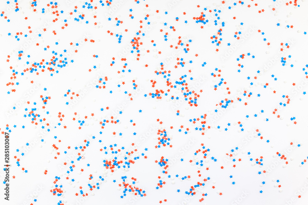 Background made from red blue and white stars Background made from red blue and white stars