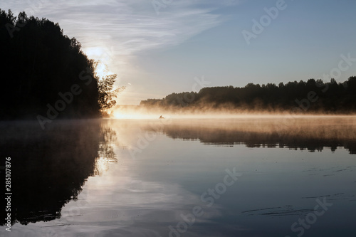 misty morning on the lake © oleg_ru