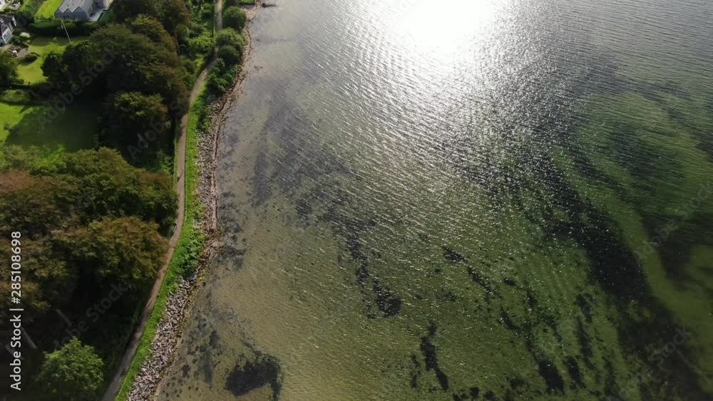 Aerial Dolly Shot from the Baltic Sea and a Marina. Northern Germany Aerial Stock Footage Aerial Dolly Shot from the Baltic Sea and a Marina. Northern Germany Aerial Stock Footage