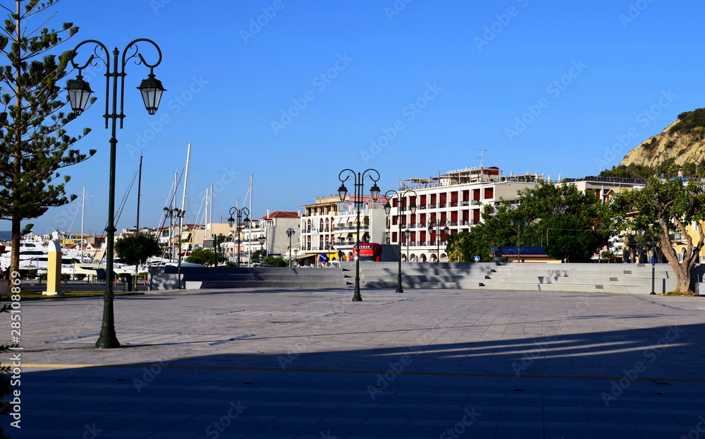 town square in the Greek island of Zakynthos