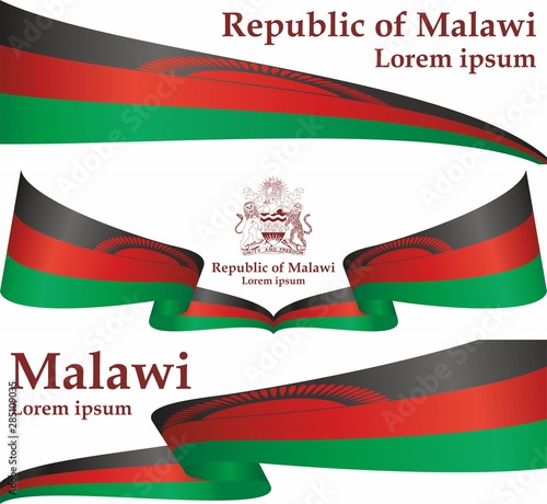 Flag of Malawi, Republic of Malawi. Template for award design, an official document with the flag of Malawi. Bright, colorful vector illustration. Free Download Flag of Malawi, Republic of Malawi. Template for award design, an official document with the flag of Malawi. Bright, colorful vector illustration. - GFXLoad