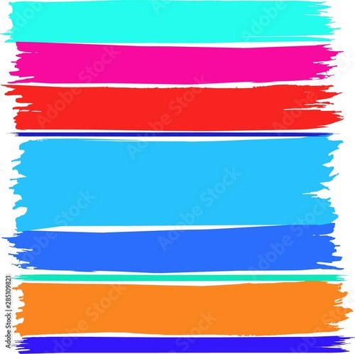 Set of colorful strips