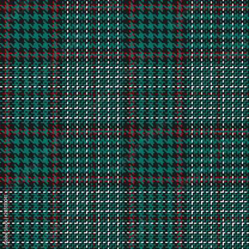 Christmas glen check seamless pattern