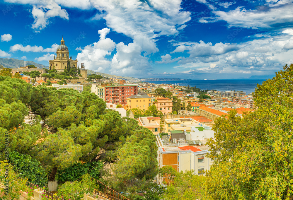 Beautiful cityscape of Messina, Sicily, Italy
