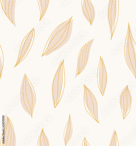 Trendy floral seamless pattern. Fabric design with vector flowers background.