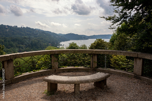 Photos panorama with view of the orchard lake