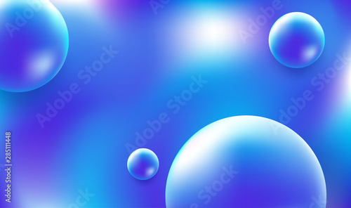 Abstract blue fluid composi...