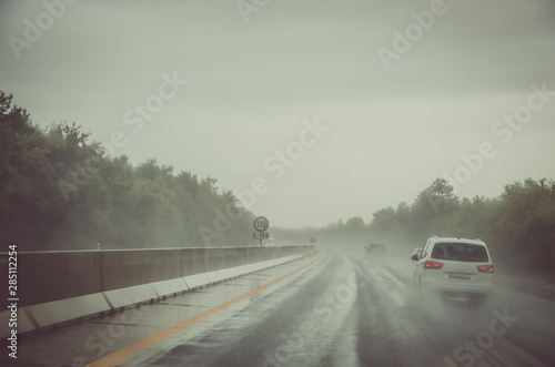 bad weather on the roads © katarinagondova