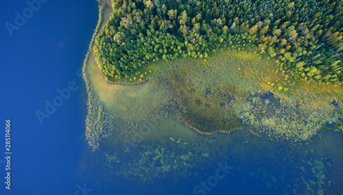 Fototapeta Naklejka Na Ścianę i Meble -  Aerial landscape from the drone - coastline