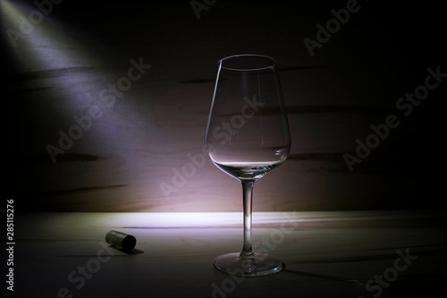 Glass in the middle of the dark